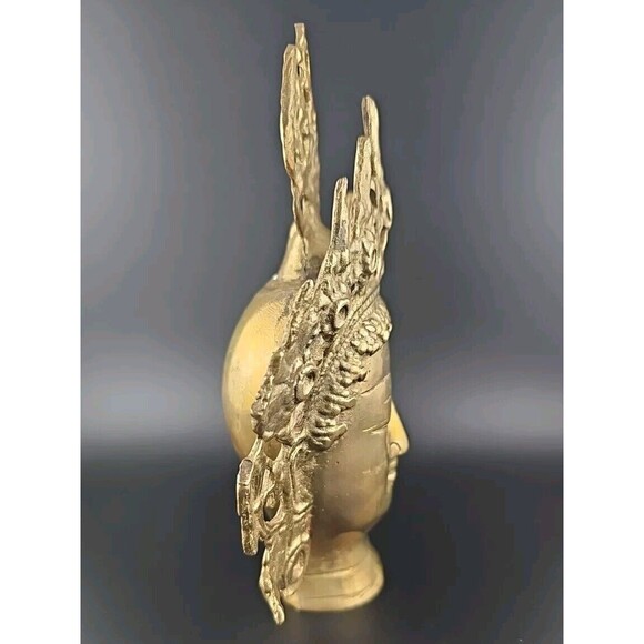 Tibetan Buddhist Tara Indian Brass Goddess Head - Picture 4 of 16